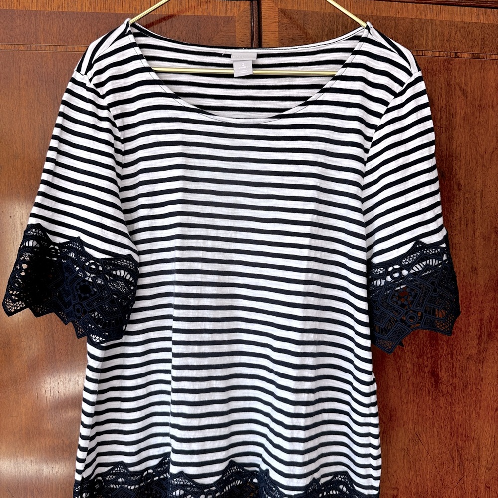 Chico’s embellished tee